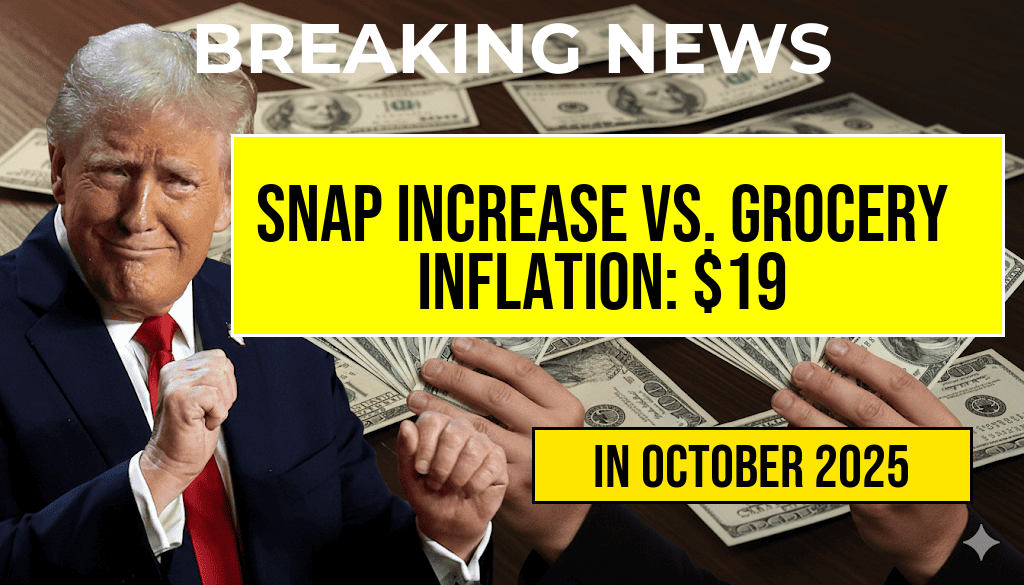 Monthly SNAP Increase of $19 Faces Off Against Grocery Inflation: From $975 to $994